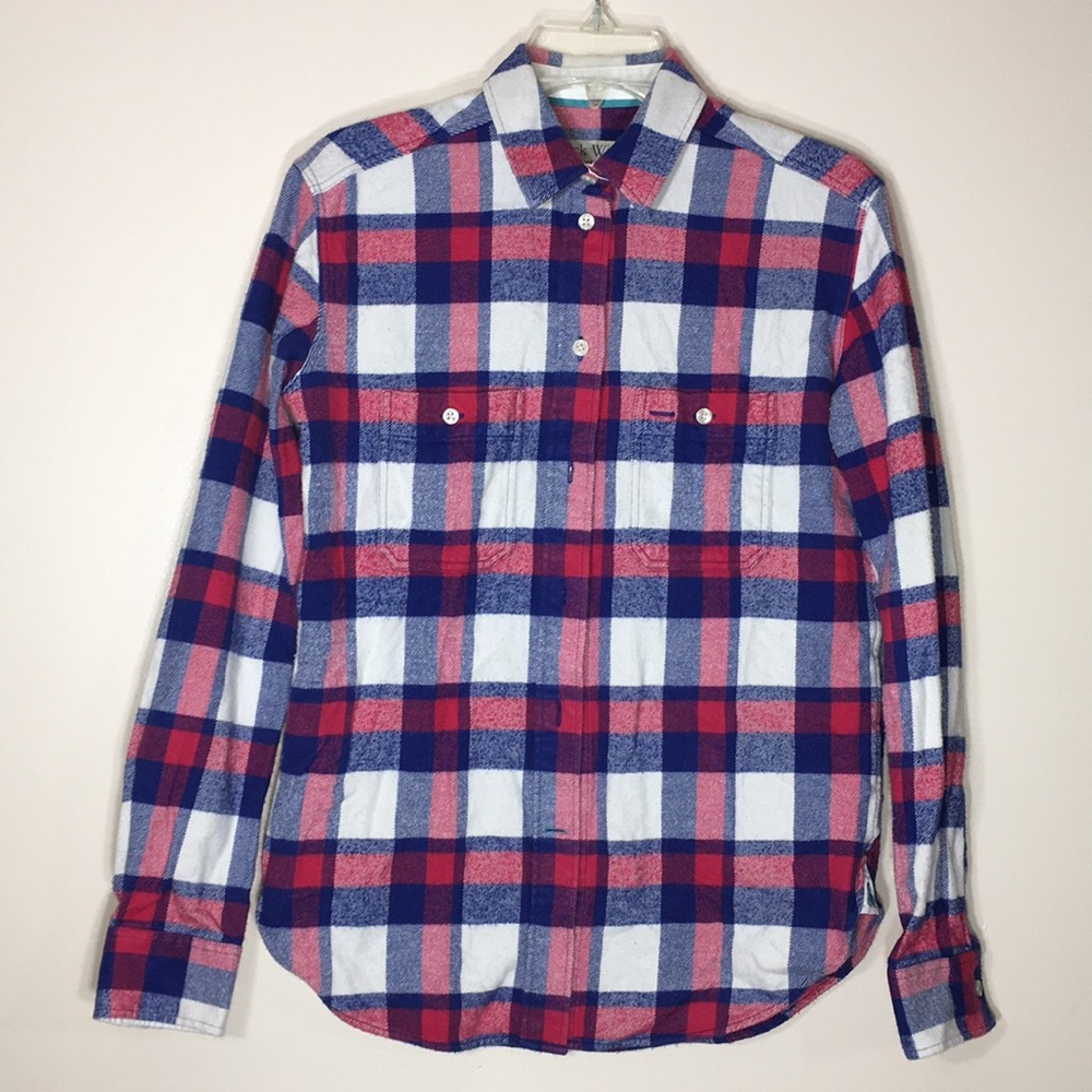 Jack Wills flannel/plaid button down size 4
